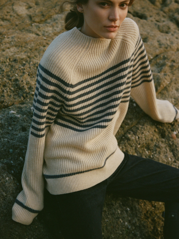 Laura Mock Neck Sweater