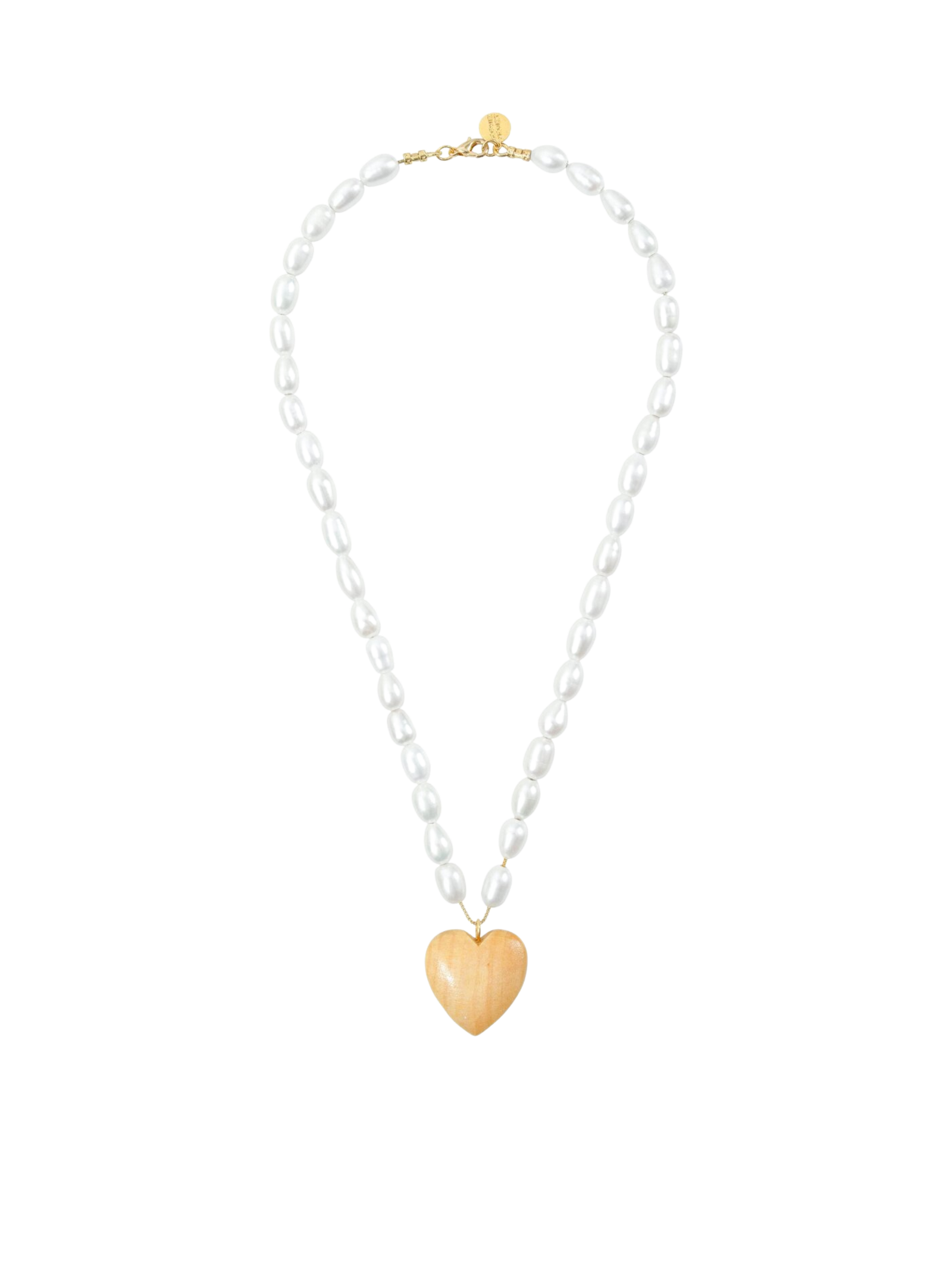 Pearl Heart Necklace- FINAL SALE